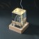 Souvenir Glass backlight "Rectangle. Sharpish person" Standing tree, USB 7x7x10