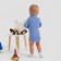 Bodi-waterolazka children's minku, dusty blue color, height 74-80 cm