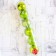 Set of balls plastic D-8 cm, 6 pcs "Christmas trees" green