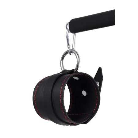 Bonding set 3 Pecado BDSM fixation points, genuine leather, black color-7