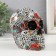 Souvenir Polystone "Skull Color" mix 9x11x13 cm