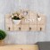 Decorative wood hooks "Vason with flowers with heart" 19.5x35x3.5 cm