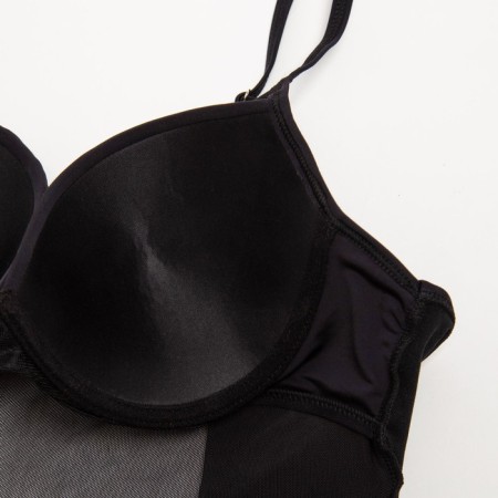 Minaku swimsuit with a grid Black color, size 50-5