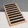 Stand for rings 9 stripes, wood, 15 × 28.5 × 2 cm, black color
