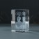 Souvenir glass rectangle "Thinker" 5x5x8 cm