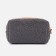Cosmetic bag with a zipper, with a lining, the color is gray