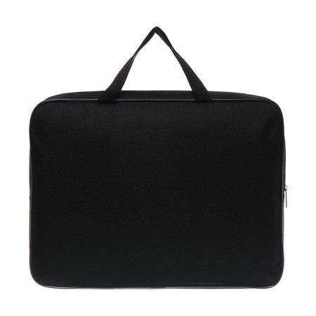 Folder with handles A4 textiles, 350 x 265 x 80 mm, PMD 4-22 "Joystick" (voluminous 3D rusunes with a metallic effect)-3