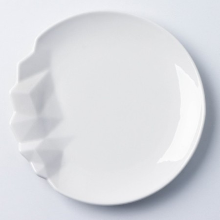 Ceramic Iceberg Ceramic plate, white, 17 cm, white color-1