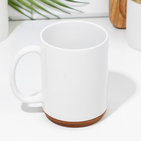 Cover for the mug "Calm down and drink tea", beech, D 80mm-4