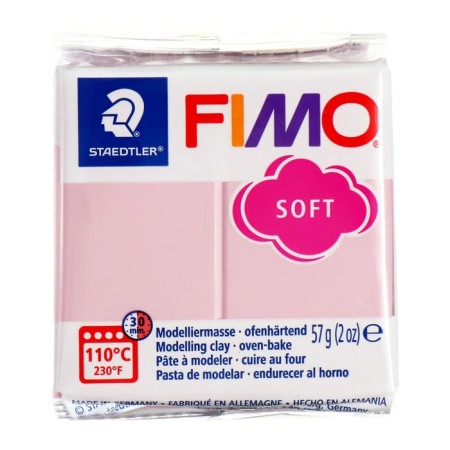 Plastic-polymer clay baked 57g Fimo Soft Strawberry cream 8020-T21-1