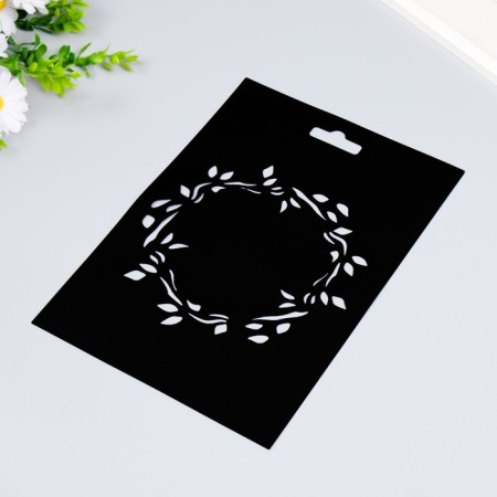 Plastic stencil "frame" 20x29cm-1