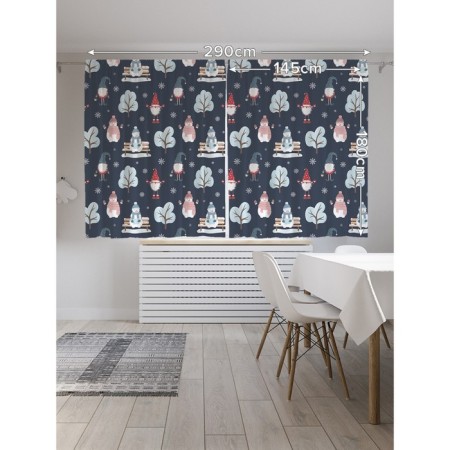 Photostes "Snowman in a hat", Saten, size 145x180 cm, 2 pcs