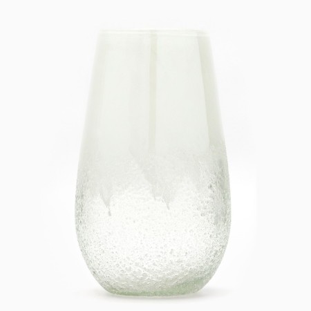 Vase for flowers "Tenderness" of colored glass 30.5 × 17.5 × 17.5 cm