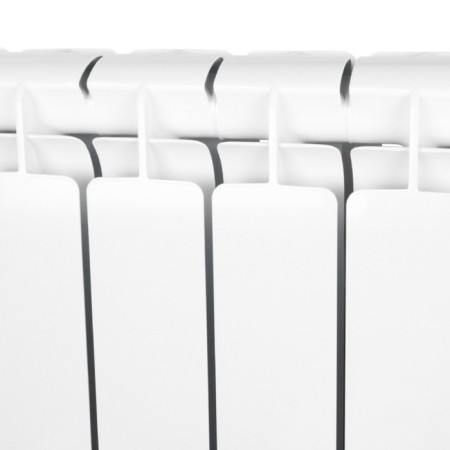 Aluminum radiator Stout Bravo, 500 x 80 mm, 12 sections, lower right connection-4