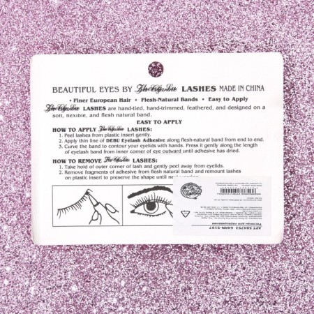 Eyelashes for extension, bundles, 10 mm, 60 bundles, black color-3