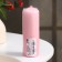 Candle - cylinder, 4 × 12 cm, 15 hours, light pink