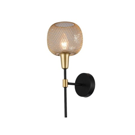 Bra Gerhort G11061/1wbk+GD GD, 1x60W, E14, 38x14x19 cm, gold color
