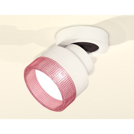 A set of a swing overflower lamp with a composite crystal Ambrella Light, Techno, XM8101042, Color White Sand-1