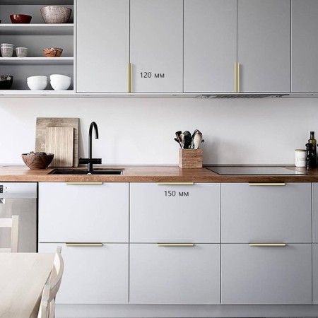 Handle Cappio RT001au, l = 120, m/o 96, color satin gold-1