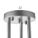 Chandelier 1082/3SL 40W E27 silver 48x48x24 cm Bayerlux
