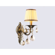 Wall lamp with a lampshade and crystal Ambrella Light, Traditional, TR4578, 1HE14, the color of the bronze