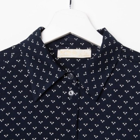 Shirt (shirt) female kaftan “points”, blue color, size 40-42-7
