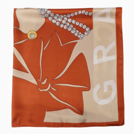 Women's scarf minku rr 70*70 cm, col. orange-2