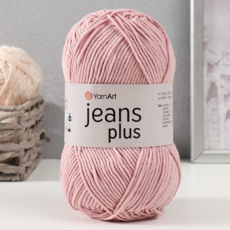 Yarn "Jeans Plus" 55% cotton, 45% acrylic 160m/100g (83 powder)-4