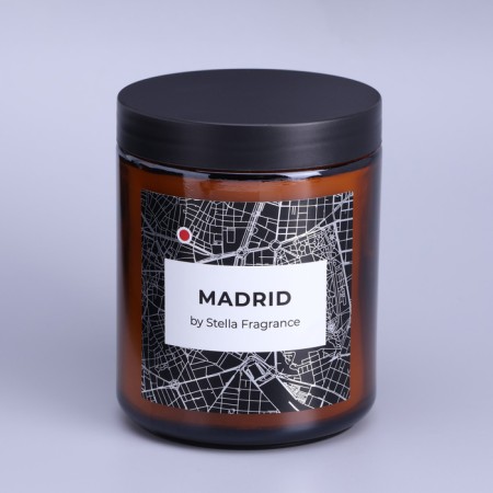 Aromatic candle in the bank "Madrid", cedar, musk, 250 g-4