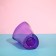 Pot for orchids, 1.3 l, 13.6 × 14.1 × 20 cm, plastic, transparent purple