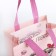 Baby bag without fastening, pink color