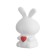 Spinker "Bunny with Heart" 2W Led LR44 white 4x4x8.5cm