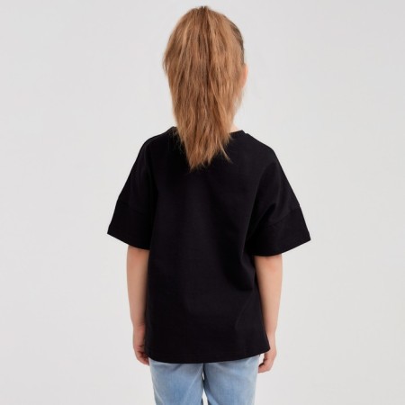 T -shirt Children's Minaku Graffiti, Black Color, Height 116-7