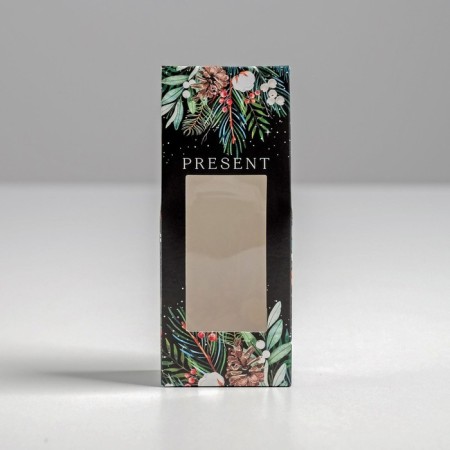 Folding box "Pressent", 6 x 14.5 x 3.5 cm, New Year-4
