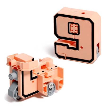 The set of robots "Robo numbers", transforms, gather in 1 robot-10