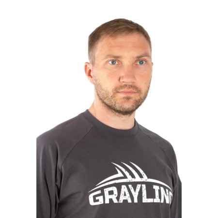 Grayling Logo T-shirt, cotton, graphite, rf XS-6