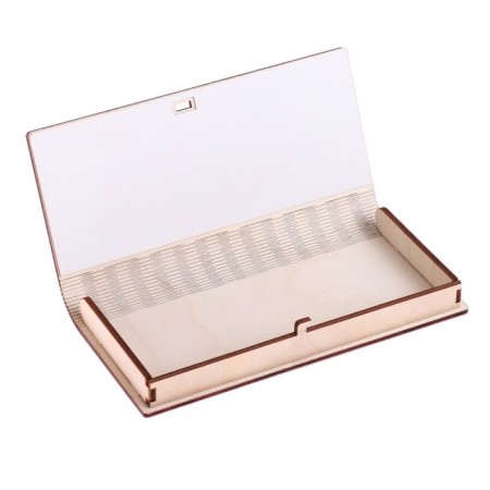 Wooden envelope "Congratulations!" gift, purple back-2