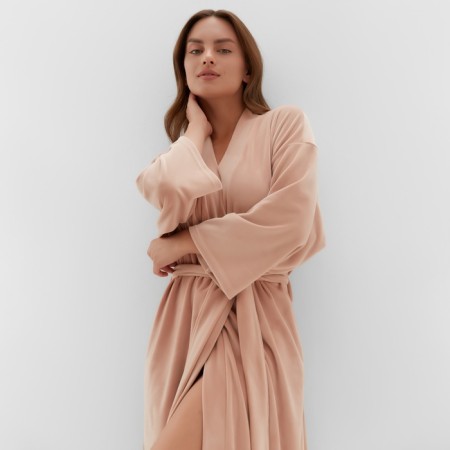 Women's robe KAFTAN PLUSHY p. 44-46, beige-1
