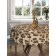 The tablecloth “Leopard environment”, round, Saten, d = 150 cm