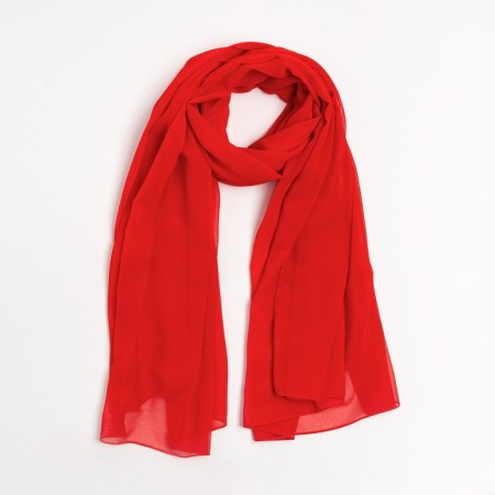 Pareo female, red color, size 120x170 cm-7