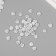 Beads for creativity plastic "shell" white-silver set 20 g 1x1x0.4 cm