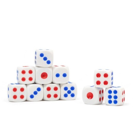 Player bones, 1.4 x 1.4 cm, set 100 pcs