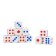Player bones, 1.4 x 1.4 cm, set 100 pcs
