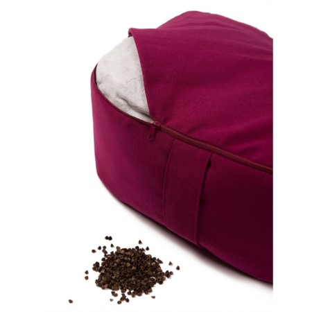 Drill-pillow for yoga "Relax", burgundy color-1