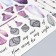 Sticker Plastic Interior color "Crystals and fringe" 60x90 cm