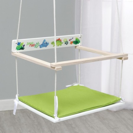 Children's swings with a soft seat "Dinomir"-2
