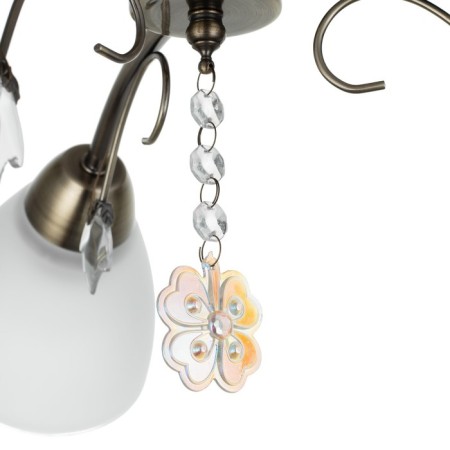 Olivia chandelier 3x40W E27 bronze 45x43x20 cm-5