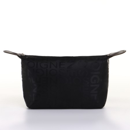 Cosmetic bag with lightning, black color-1