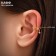 Earring "Kaff" Bright classic, white color in gold