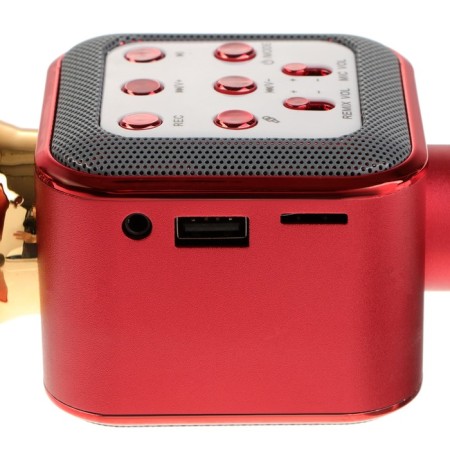 Microphone for Karaoke Belsis Ma3002BK, 3 W, 1200 mAh, Bluetooth, FM, Microsd, Red-4